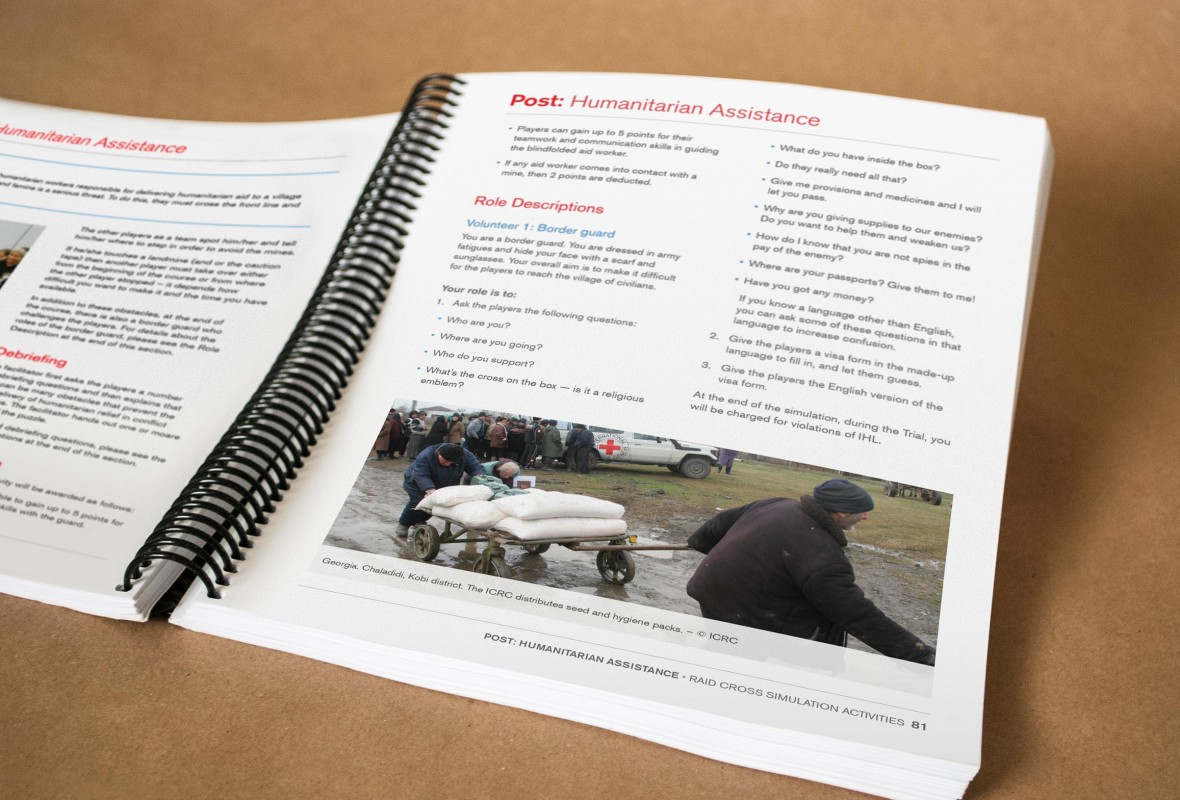 American Red Cross Raid Cross Guidebook Design