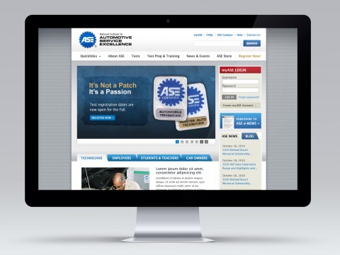 ASE Website Design
